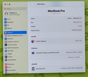 NOVÝ MacBook Pro 14” 2023/16GB RAM/M2 PRO/512GB SSD/Záruka - 3