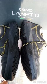 Pánské kožené (NOVÉ) boty Gino Lanetti, - 3