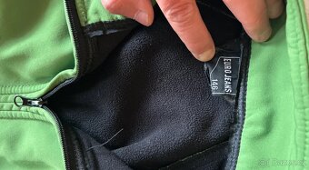 Softshellová bunda, vel. 146 – zelená. - 3