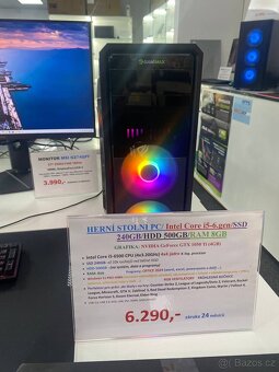 HERNÍ STOLNÍ PC/ Intel Core i5-6.gen/SSD 240GB/HDD 500GB/RAM - 3