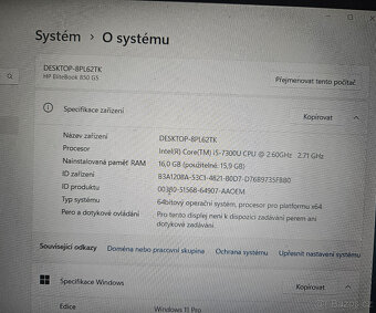 HP Elitebook 850 G5 i5-7300U - 3