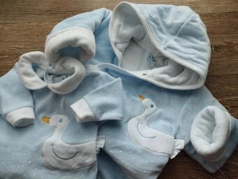 Modrý plyšový overal zn.Sardon - 3