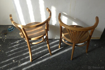 Historické Celodřevěné Židle 1925 ? 2ks - 3