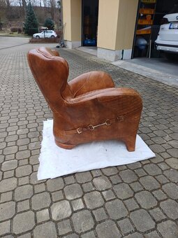 KOŽENÉ KŘESLO RETRO. - 3