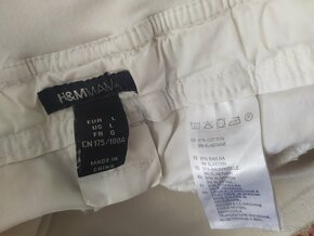 Těhotenská plátěné kraťasy H&M 40 - 3