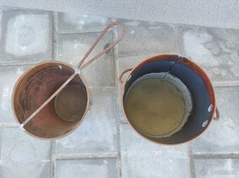Měděný dvouplášťový kotlík na vaření klihu - 3