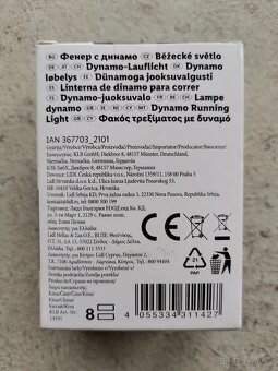CRIVIT běžecké světlo (dynamo) se 4 LED diodami BEZBATERIOVÉ - 3