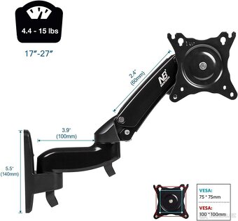 Nástěnný držák monitoru (17"-27") - 3