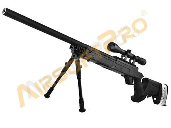 Airsoft sniper MB05D (UPGRADE verze) + puškohled + dvojnožka - 3