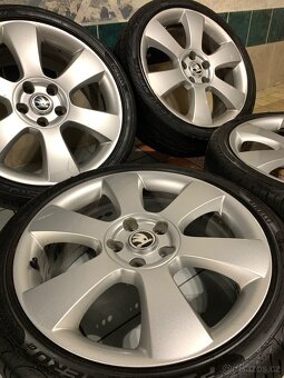Alu kola Škoda R18 5X112 LETNÍ PNEU 225/40 R18 LUNA - 3