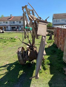 Starožitný žací stroj a kladač snopů Fr.Melichar - 3