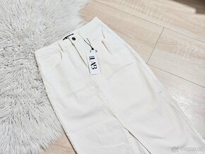 Džínová sukně bílá maxi sukně answear lab - 3
