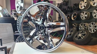 NOVÁ CHROM alu kola 5x112 R18 5x114,3 disky VW Škoda MB Audi - 3