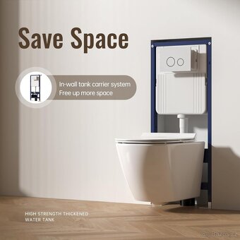 MEJE #038A vestavný rám pro toaletu s nádrží, s dvojtlačítko - 3