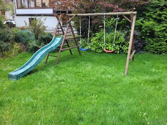 Zahradní detská skluzavka / houpačka - 3