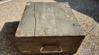 Stará vojenská dřevěná krabice - 3