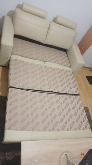 Kožená rozkládací sedačka - 3