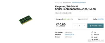Paměť RAM DDR3 8GB So-dimm (4+4GB) (sleva 65%) - 3