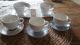 hrníčky,hrnky espresso, kávový servis 21x, porcelán - 3