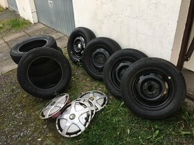 Plechové disky na pneu 155/70 R 13 + pneu Barum Brilantis - 3
