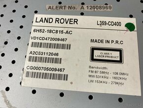 Autorádio Land Rover L359 - CD400 - 3