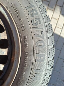 Sada kol s pneu Barum POLARIS 3 185/70 R14 - zimní - 3