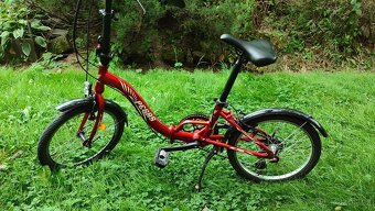 ZÁNOVNÍ LIBERTY Skládací kolo PEGAS 7spd 20" červené - 3