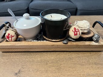 Čert a Mikuláš- vyšívané skořápky k zavěšení - 3