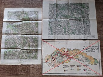 Prodám staré mapy 1910-1950 - 3