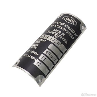 Nový originální štítek Babetta 228 - 3