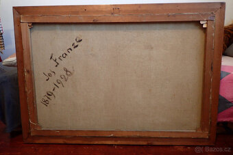 Jos. Franze - Podzim u řeky - 1928 -aukční Obraz - 3