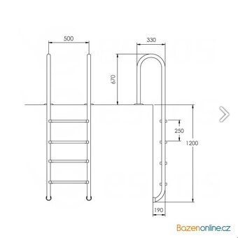 Bazénové schůdky - 3