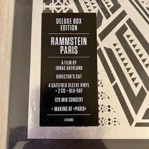 RAMMSTEIN:PARIS - 4LP+2CD+BRD / DELUXE BOX / RARE / nové - 3