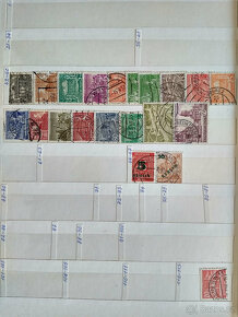 Poštovní známky v albu - protektorát - 3