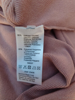 Dámské šaty pletené růžové vel 32/34 - 3