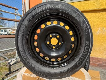 Letní plechová sada 5x100 + pneu 185/65/15 Fabia Polo Ibiza - 3
