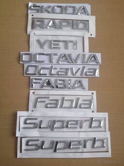 Nápisy-samolepky na 5 dveře ŠKODA /Doprodej/ - 3