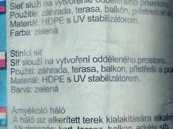 zahradní stínící sít zelená 1,5x50m - 3