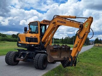 Kolesový otočný bager Hyundai 55w-9a robex - 3