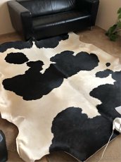 Kůže z argentinské krávy bílo - černá - NOVÉ - 3