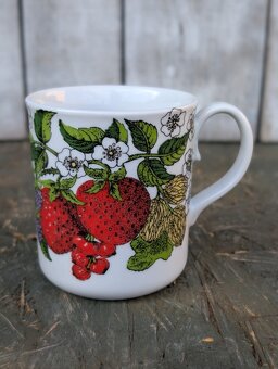 Retro porcelánové hrnky Chodziez, Polsko. - 3