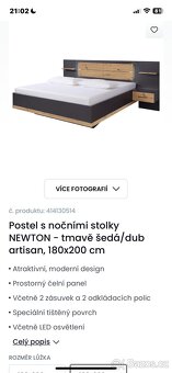 Prodám manželskou postel - 3