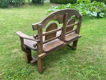 Prodám novou dubovou lavici, masiv - 3