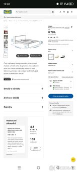 Manželská postel 160x200 - 3