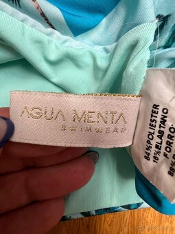 Dvoudílné plavky tyrkysové AquaMentha na 12 let cca - 3