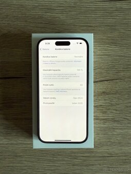 iPhone 16, 128gb, 100% stav, jako nový, záruka - 3