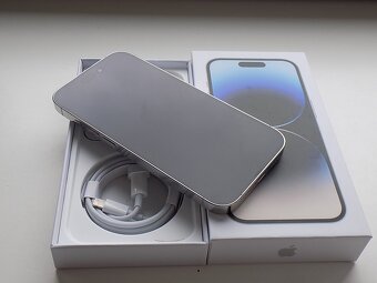 APPLE iPhone 14 Pro 128GB Silver - ZÁRUKA - TOP STAV - 3