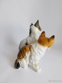 Velká porcelánová figura dvou koček Hutschenreuhter -Německo - 3