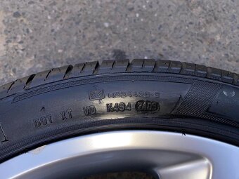 ALU kolo Audi 18" 8J ET43 + letní pneu 245/40/R18 - 3