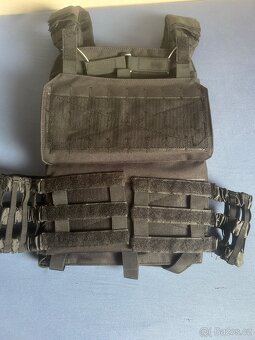 Černý nosič plátů molle AIRSOFT AČR PČR - 3
